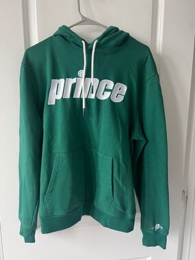 Prince Green Hoodie with White Logo